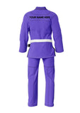 Custom name Jiu-jitsu bjj gi purple