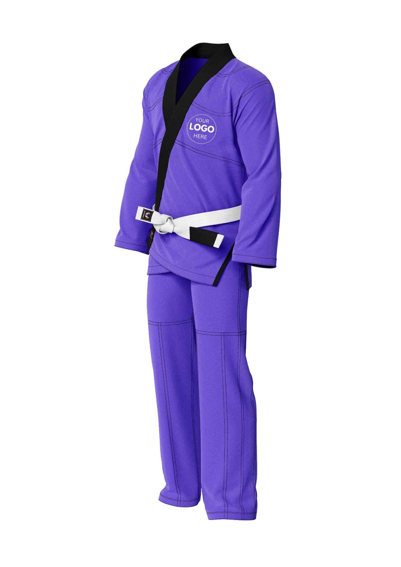 Purple kimono Men's Women's back 