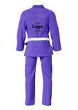 Purple bjj Gi custom embroidery Patches back