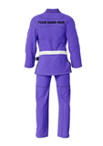 Custom name Jiu-jitsu bjj gi purple 