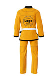 Jiujitsu yellow gi embroidery back 