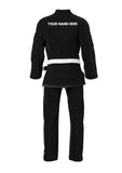 Black bjj Gi with custom logo back