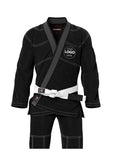 Customized Bjj Gi black embroidery logo 