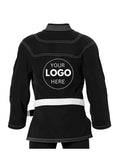 Custom fit bjj Gi black embroidery 