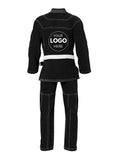 Custom fit bjj Gi black embroidery back 