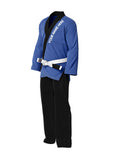 Custom bjj Gi blue and black trim 