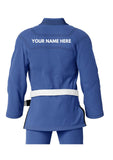Custom Kimono Gi Bjj blue Embroidery Name 