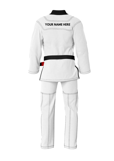 Bjj white gee custom Patch Locations 