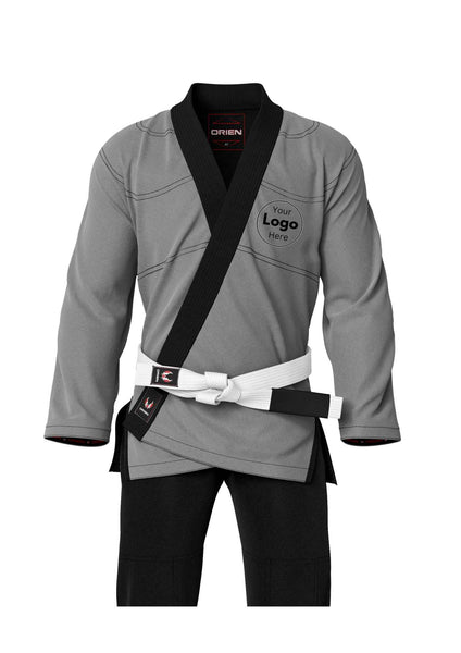 Custom Jiu jitsu Kimono Grey And Black 