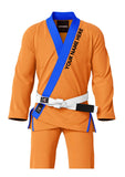 Orange Bjj Gi With Embroidery 