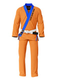 Orange bjj Gi custom embroidery 