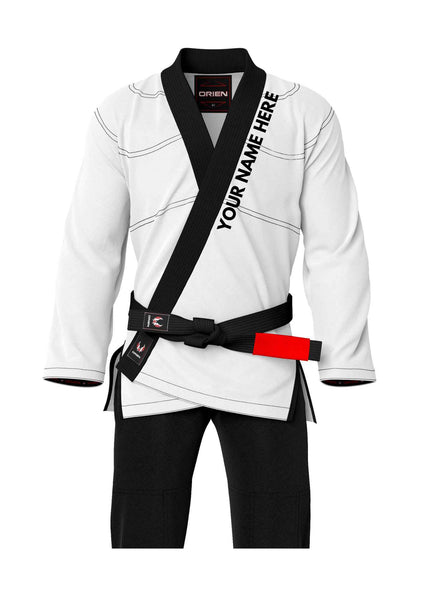 Solid kimono bjj Gi white, black 