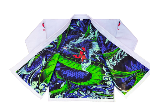 Japanese dragon Bjj Gi sublimation 